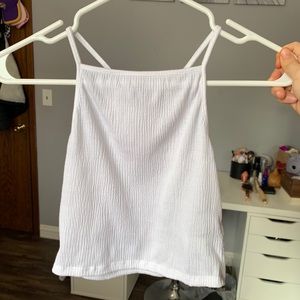 h&m divided spring/summer xs white crop top